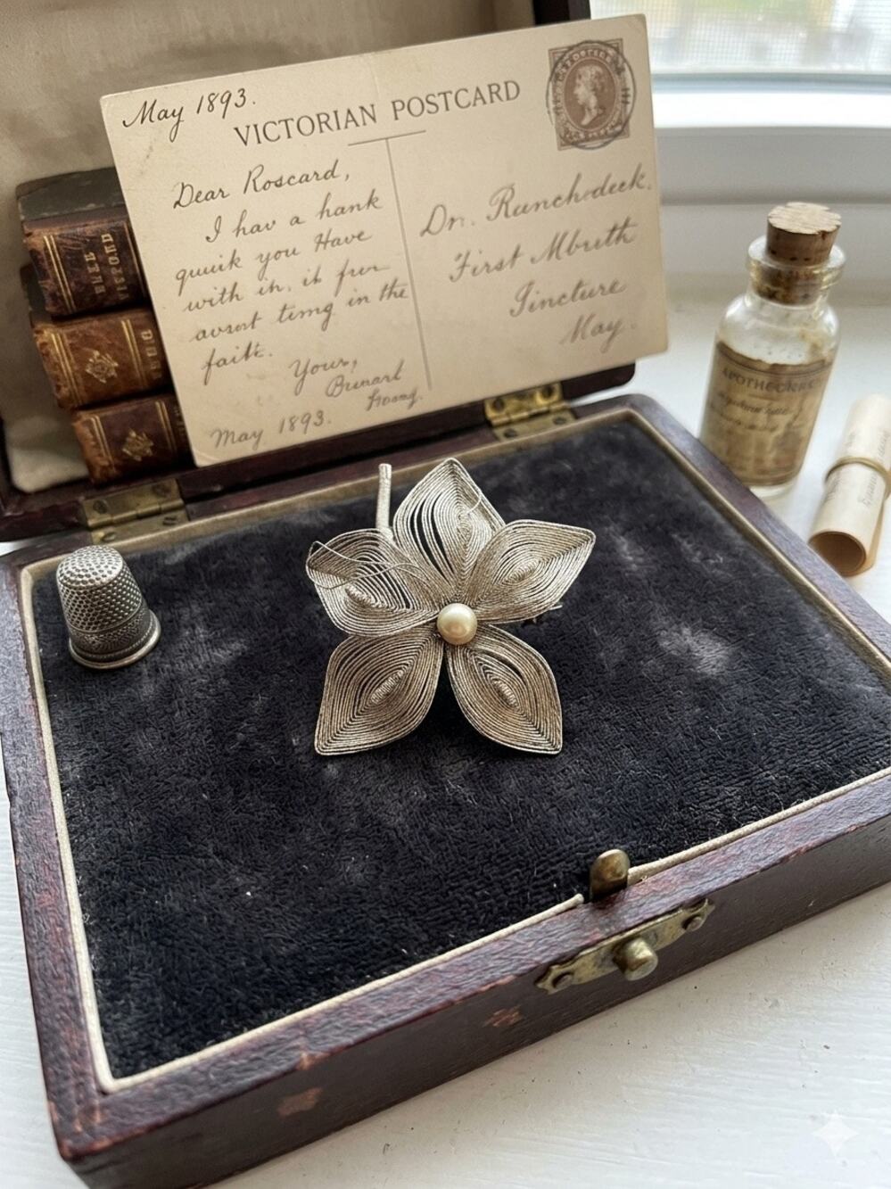 Vintage Filigree Tiered Flower Brooch | Mid-Century Gold-Tone Pin